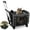 Black, variant on WFUN Pet Carrier with Wheels for Small Medium Dogs & Cats Travel Flight Camping Outdoor