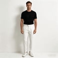 thumbnail image 2 of HBDesign Men's Summer Seersucker Pants Lightweight Breathable Slim Fit Casual Trousers, 2 of 7