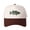 Brown, variant on Largemouth Bass Letter Embroidered Color Block Trucker Hat Unisex Adjustable Cotton Breathable Fashion Cap for Travel Daily Wear