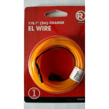 - Radioshack EL Wire 3-Meter, Orange, 0.09 width By Radio Shack from USA