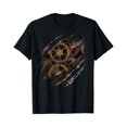 thumbnail image 1 of Steampunk Clockwork T Shirt Mechanical Gears Gift - White - M, 1 of 4