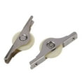 thumbnail image 1 of 12pcs White Doors Window Single Nylon Sliding Roller Pulley Wheel 62mm Length, 1 of 4