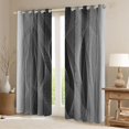 thumbnail image 2 of Homewish Wave Striped Lines Blackout Curtains Set of 2 (52x84 Each),Modern Abztract Geometric Window Curtains,Gray Black White Curtains and Drapes For Teens,Super Cozy Room Decor, 2 of 6