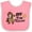 Pink and White, variant on Inktastic Off to the Races with Cowgirl on Horse Girls Baby Bib