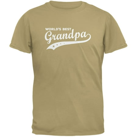 Father's Day - World's Best Grandpa Tan Adult