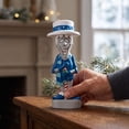 thumbnail image 5 of Artificial Snowman Blow Mold Christmas Decoration with LED Lights Classic Winter Character Figurine for Halloween Porch and Mantel, 12 Inch, 5 of 6