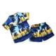 thumbnail image 4 of Sonducket Baby Top Shorts Outfit Beach Graphic Impreso Camisa de manga corta Newborn Babysuit conjuntos de ropa Azul oscuro 80cm, 4 of 8