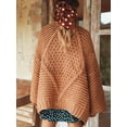 thumbnail image 5 of Womens Open Front Chunky Cardigan Cable Knit Oversized Cardigan Sweaters, 5 of 5