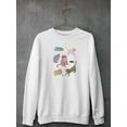 thumbnail image 3 of Cat Squad Ii Sweatshirt Men -June Erica Vess Designs, Male 5X-Large, 3 of 4