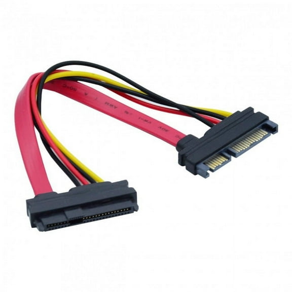 CY SFF-8482 SAS 29 Pin to SATA 22Pin Hard Disk Drive Raid Extension Cable with 15 Pin SATA Power Port