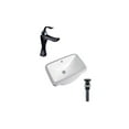 thumbnail image 1 of DROP Bath and Kitchen DR091170 Undermount Bathroom Sink Set, 1 of 5