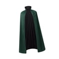 thumbnail image 3 of Capa de Halloween, capa de , capa de , túnica de mago, capa medieval para suministros de fiesta, accesorio de fotografía Negro Verde, 3 of 10