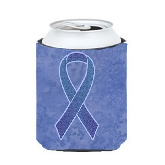Periwinkle Blue Ribbon For Esophageal And Stomach Cancer Awareness Can Or Bottle Hugger, 12 Oz.