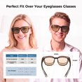 thumbnail image 5 of Photochromic Polarized Fit Over Sunglasses for Prescription Glasses, UV400 Glare Reduction Over Sunglasses for Men & Women Driving Fishing Hiking, 5 of 6