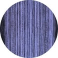 thumbnail image 1 of Ahgly Company Machine Washable Indoor Round Abstract Blue Modern Area Rugs, 5' Round, 1 of 4
