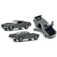 thumbnail image 4 of 1969 Ford Mustang BOSS 429 Gray with Black Stripes "John Wick" (2014) Movie 1/18 Diecast Model Car by Highway 61, 4 of 4