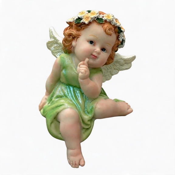 Garden Fairy Resin Figurine Statue, Waterproof Landscape Ornament, Indoor Outdoor Yard Lawn Decor, Creative Gift for Mom Grandma Garden Lovers