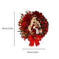 thumbnail image 6 of SAYOO Christmas Wreath, Holiday Indoor Outdoor Decorative Garland Window Door Hanging Art Craft Gift, 6 of 8