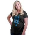 thumbnail image 4 of Ice Baby Arrow Bump Expecting Women's Maternity T Shirt Tee Brisco Brands 2X, 4 of 7