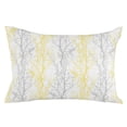 thumbnail image 2 of Yellow Gray Throw Pillow Covers, Pastoral Botanical Branch Aesthetics Soft Breathable Pillow Cases with Invisible Zipper for Sleeping, Standard Pillowcases for Couch Bed Sofa Chair 20x26 Inches, 2 of 6