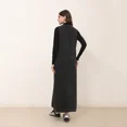thumbnail image 3 of AP nuevo 2025, otoño, vestido vaquero sin mangas para mujer, cárdigan tejido negro, estilo de moda, 3 of 5