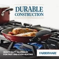 thumbnail image 6 of Farberware 12-Piece Easy Clean Nonstick Pots and Pans Set, Cookware Set, Red, 6 of 14
