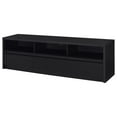 thumbnail image 3 of Pemberly Row 78" 3-Drawer Wood TV Stand for TVs up to 85" in Black, 3 of 11