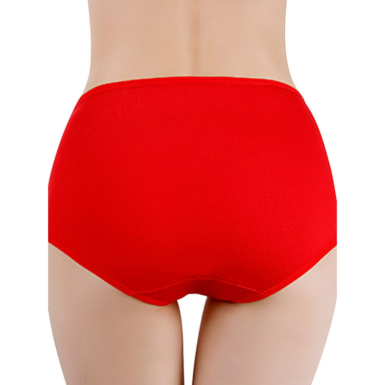 3pcs Women Underwear High Waist Cotton Panties Girl Pregnant