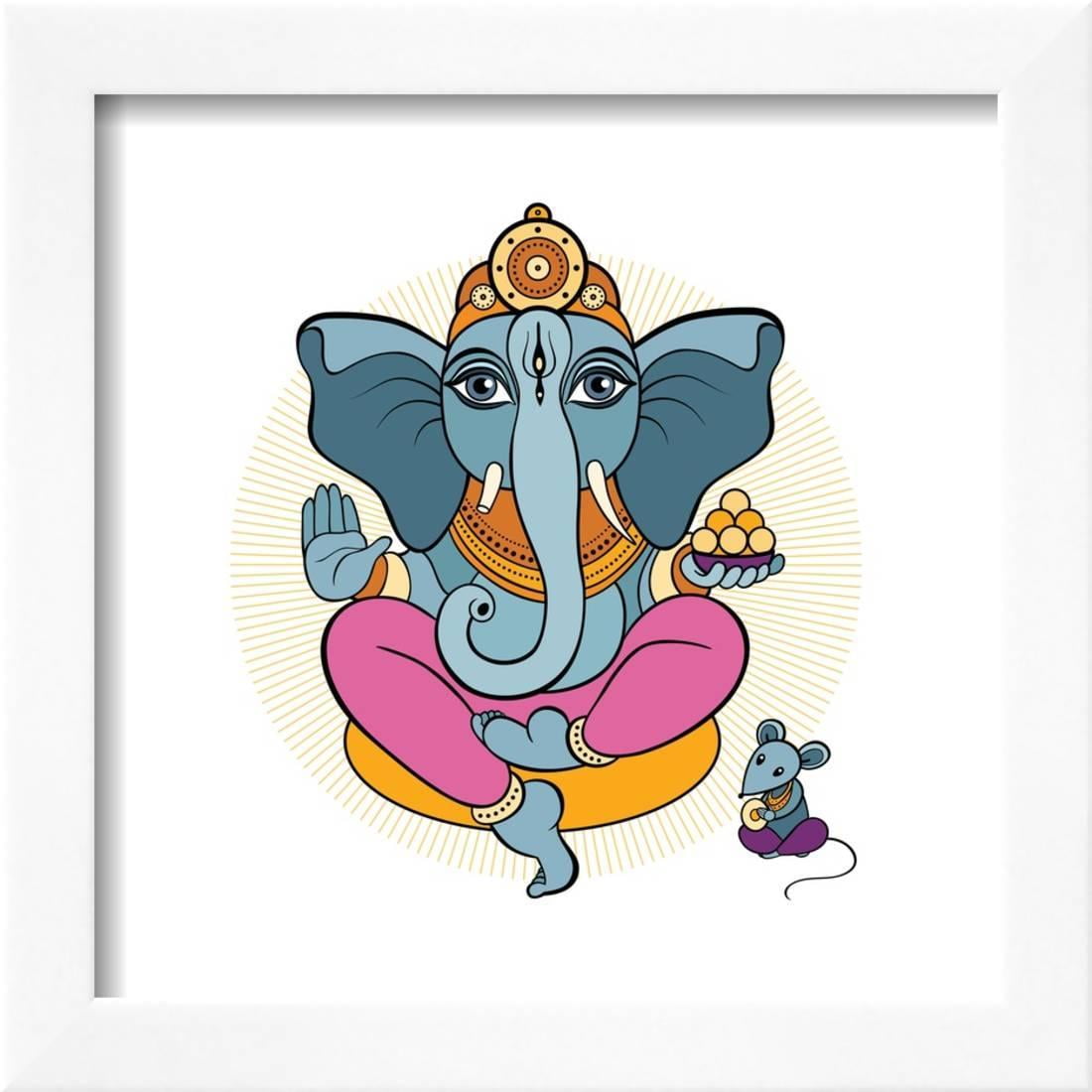 ganesha wall hanging on mouse