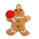 thumbnail image 2 of Colgante clásico de hombre de jengibre navideño, decoración creativa para árbol de Navidad, decoración para fiestas, 2 of 6