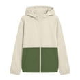 thumbnail image 7 of Cethrio Girls Sun Protection Jackets, Summer Zip up UPF50+ Lightweight Long Sleeve Kids Rash Guard Outerwear Army Green Size 15-16T, 7 of 7