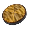 thumbnail image 2 of 6pcs 2inch Round Orange Reflectors Universal for Motorcycles ATV Bikes Dirt Bikes, 2 of 5