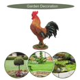 thumbnail image 3 of Rooster Statue Chicken Figurine Sculpture Outdoor Garden Sculpture Poultry Decoration for Lawn, 3 of 3