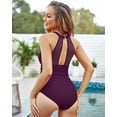 thumbnail image 4 of YNIQUE Women's One Piece Swimsuits Tummy Control Swimwear Flattering High Waisted Monokini Bathing Suits for Women, 4 of 8