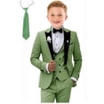 thumbnail image 1 of Conjunto de traje formal Tesscy Teen Boys, color verde salvia, talla 20, 5 piezas, 1 of 6