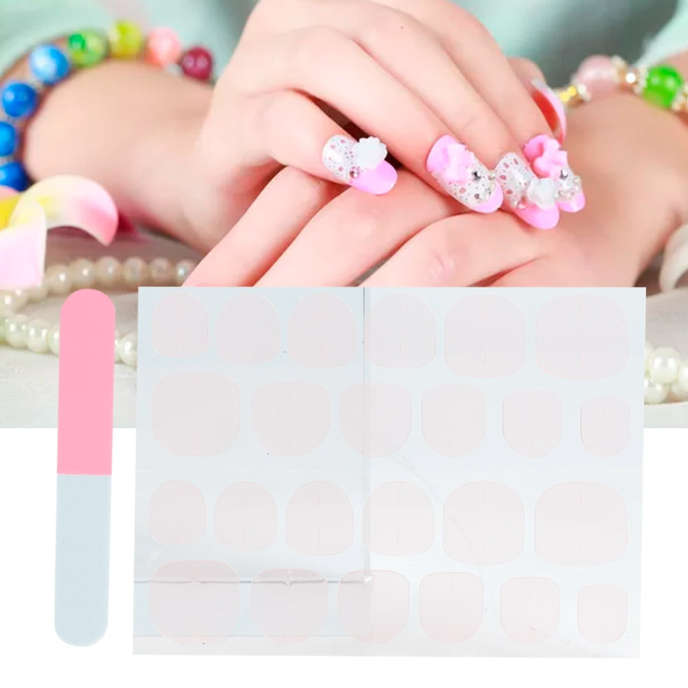 Greensen 48pcs 4sheets Double Sided Adhesive Tape Nail Stickers For False Nail Tips With Nail File False Nails Adhesive Tape Manicure Sticker Walmart Canada