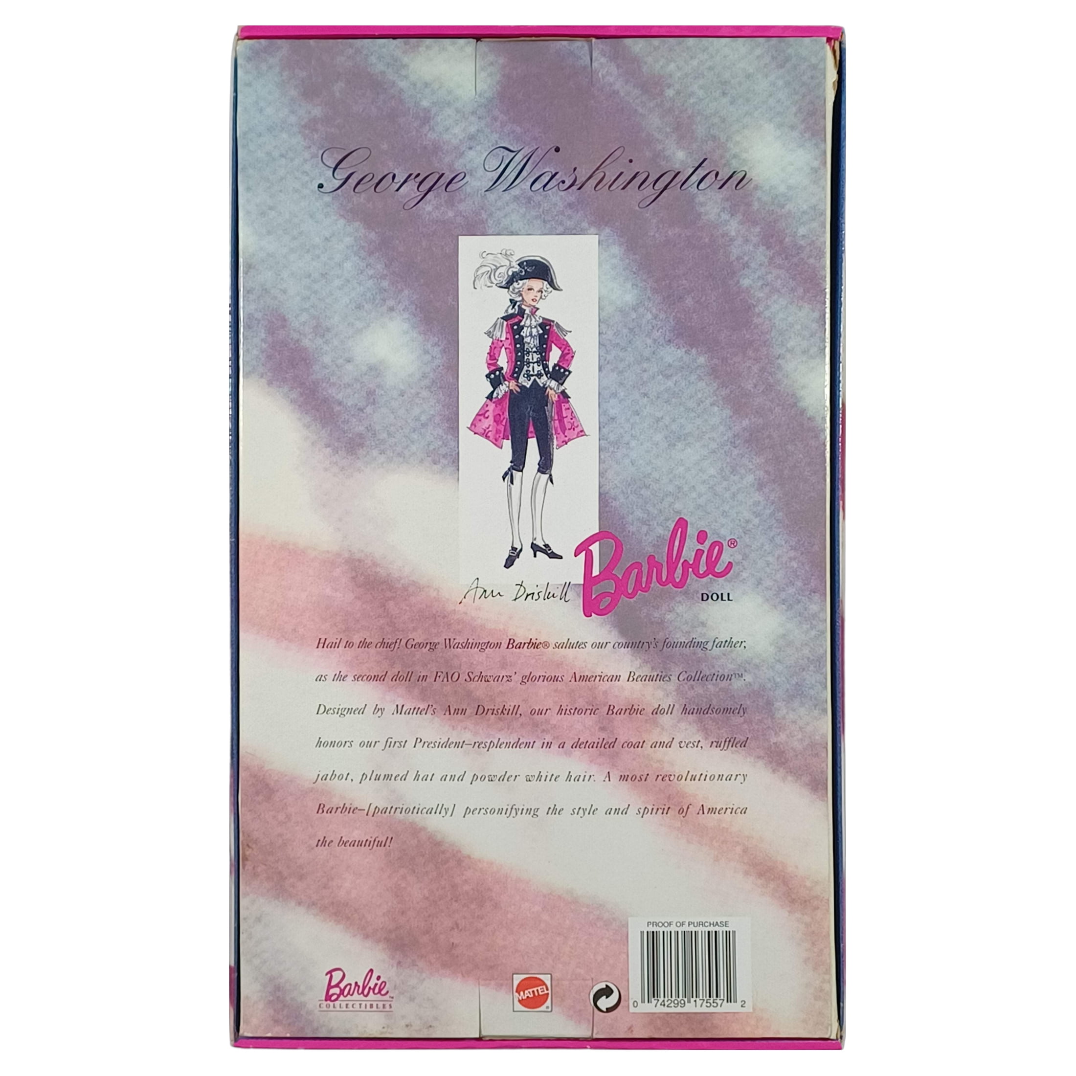 Barbie Doll as George Washington FAO Schwarz Limited Edition 1996