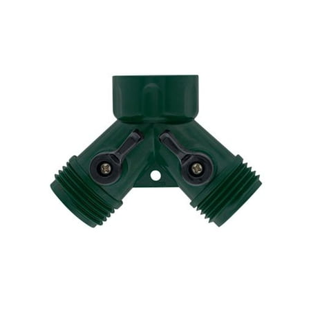 - Orbit Water Faucet Hose Shut off Valve - Dual Port Garden Hoses Y Splitter 69745