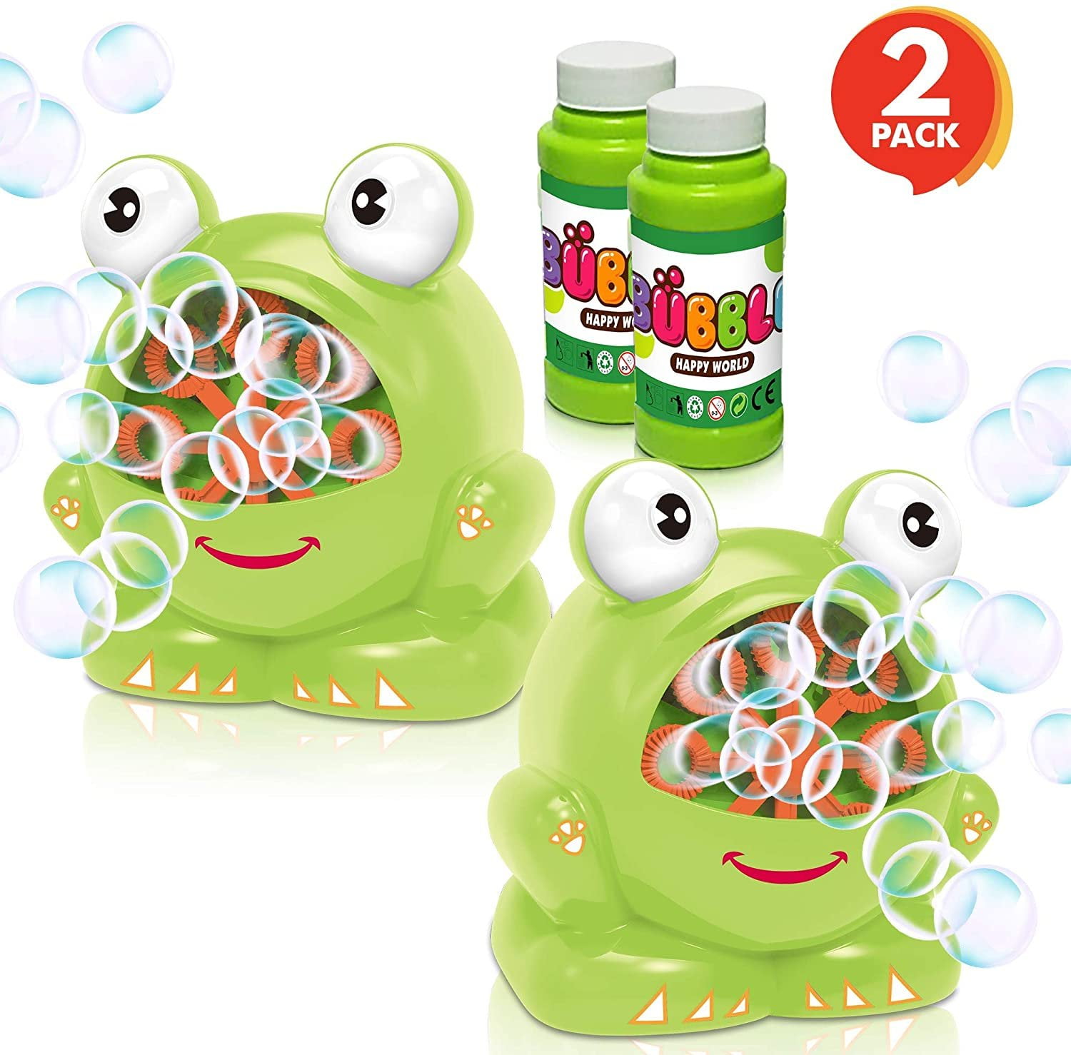 ArtCreativity Frog Bubble Machine Blowing Toys Kids Outdoor Fun Summer