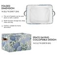 thumbnail image 2 of Yayeee Canvas Storage Basket with Handles for Shelves Fabric Bins Closet Organizer, Blue Hydrangeas Pattern, 2 of 8