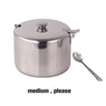 thumbnail image 2 of Bewildely Recipiente de acero inoxidable para azúcar y Chile, sal, pimienta, condimento, bote de almacenamiento, lata, barbacoa, especias, botella, caja Cocina y Comedor Medio Bewildely HA071213-02, 2 of 6