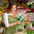thumbnail image 4 of Morttic Artificial Flowers for Outdoors Plastic UV Resistant Faux Flowers Decoration Greenery Garden Shrubs，Bulk Fake Flowers in Vase (Mix Color 10pcs), 4 of 7