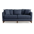 Gap Home Upholstered Wood Base Sofa, Navy