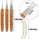 thumbnail image 2 of piezas de herramienta de crochet para rastas, aguja de crochet para el cabello, incluidos 3 ganchos para rastas con diferentes agujas de crochet, 2 herramientas de bloqueo de cabello para trenzar, 2 of 5