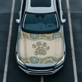 thumbnail image 2 of FORUDESIGNS Boho Mandala Dog Paw Print Car Hood Cover, All-Season Car Bonnet Banner Dustproof Portable Car Cloth, Outdoor Indoor Foldable Protective Cover, Universal for Suv Van, 2 of 8