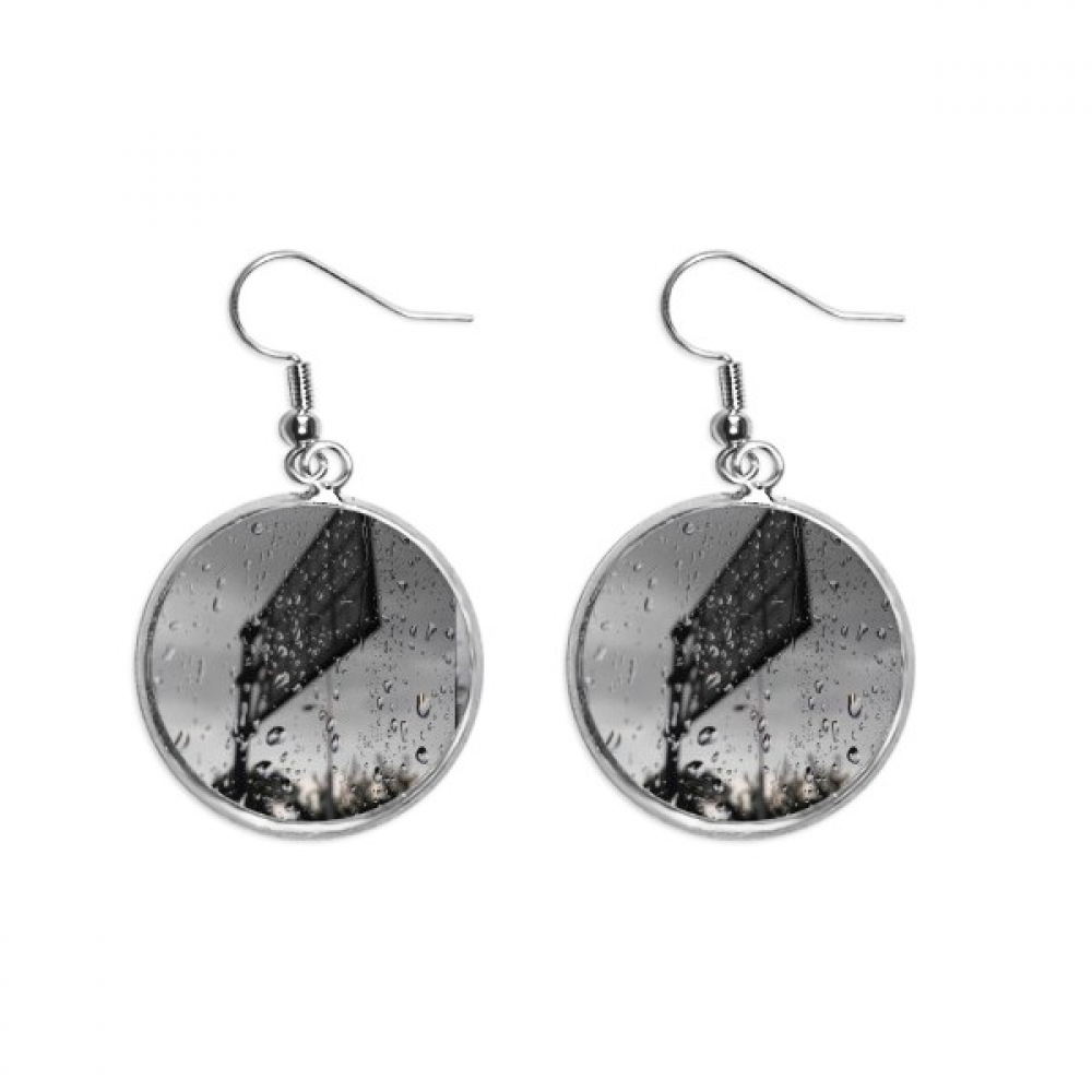 In The Rainy Day Photography Ear Dangle Silver Drop Earring Jewelry