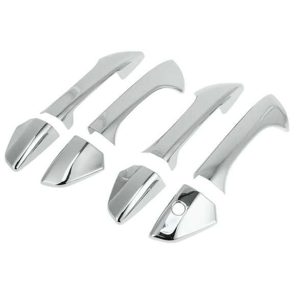 1Set Car Door Handle Cover for Honda Accord 2008-2012 Outside Silver Tone ABS