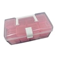 thumbnail image 2 of arctrm Bead Organizer 32 Grids with Hinged Lid Dustproof Sturdy Bead Storage Containers Craft Organizers for Small Items DIY Storing Pink, 2 of 8