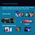 thumbnail image 7 of Nerdi USB C Car Charger, 51W Fast Car Charger Adapter with PD and QC 3.0  USB Car Charger 2 Port Fast Charging for Apple Iphone13/12/11 Mini/XR/X/XS/Pro/ProMax, Ipad Pro/Samsung S21/10/10E/9/7/Plus/J7, 7 of 7