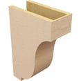thumbnail image 5 of 6"W x 12"D x 18"H Classic Van Buren Rough Cedar Woodgrain TimberThane Corbel, Primed Tan, 5 of 6